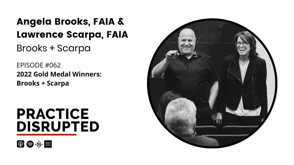 Episode art: 2022 AIA Gold Medal Winners: Brooks + Scarpa