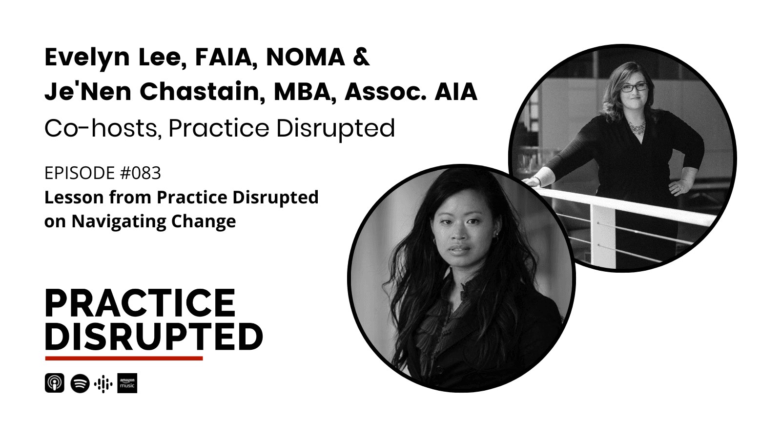 Episode art: Lessons from Practice Disrupted on Navigating Change
